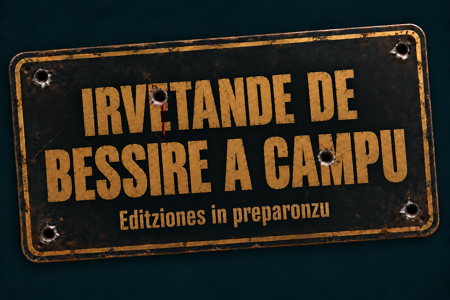 Irvetande de bessire a campu. Editziones in preparonzu.