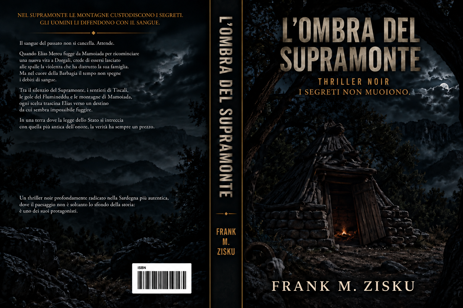 Copertina di L’Ombra del Supramonte di Frank M. Zisku — Copertina dell’edizione italiana
